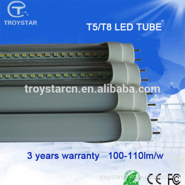 Aluminum lamp body 120 degree 2000lm 1200mm 18w t8 led tube 86-265v/ac